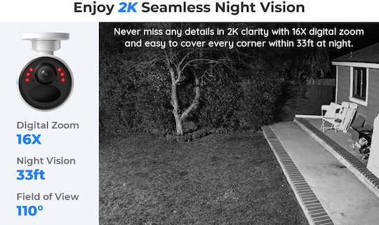 Reolink G340 IP Surveillance Camera 4G 4K Waterproof Battery Powered with Two-Way Communication