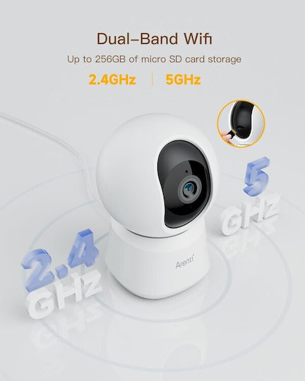 Arenti P2F IP Κάμερα Παρακολούθησης Wi-Fi Full HD+ 5MP με Αμφίδρομη Επικοινωνία