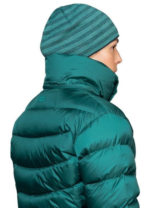 Women's Short Puffer Jacket for Winter Deep Teal