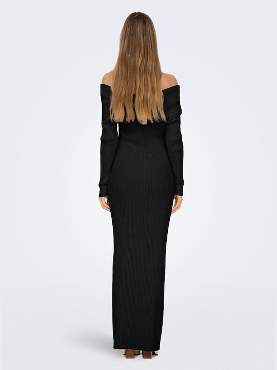 Only Maxi Φόρεμα Πλεκτό Black