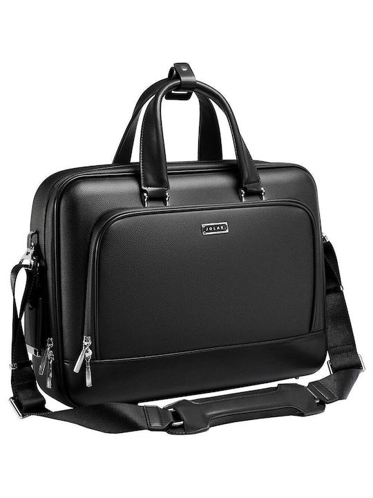 Jolar Impermeabila Geantă De umăr / de mână pentru laptop 15.6" în culoarea Negru YL006BK