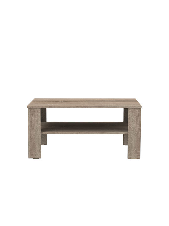 Rectangular Coffee Table Κhofi Wooden Brown L90xW60xH42cm.