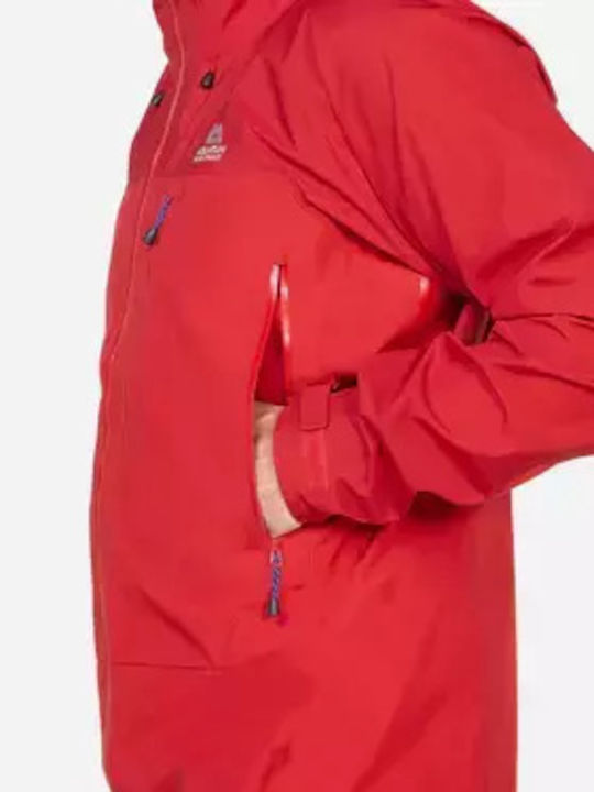 Winter Jacket Hardshell Waterproof and Windproof Red
