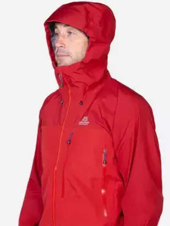 Winter Jacket Hardshell Waterproof and Windproof Red