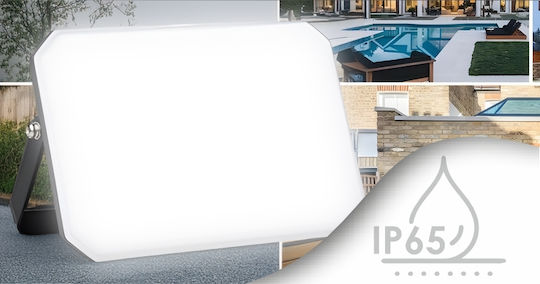Elvhx Στεγανός Προβολέας LED 20W Ψυχρό Λευκό 6500K IP65