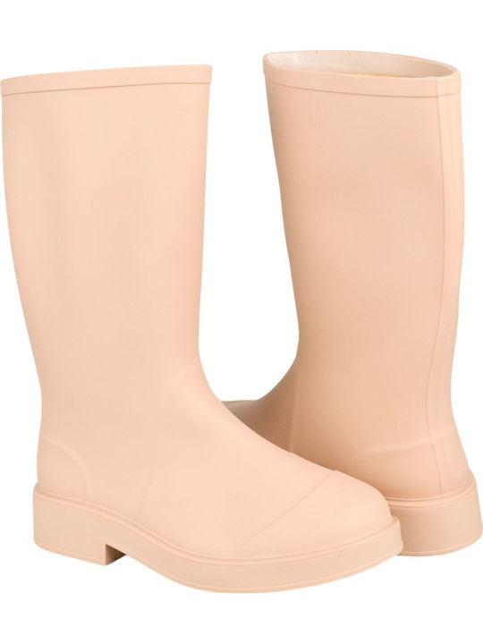 Damen Gummistiefel Beige