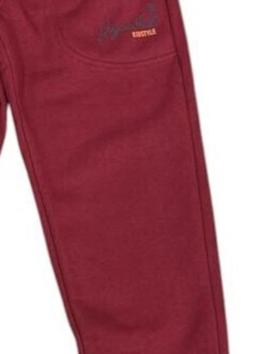 Joyce Kids Sweatpants Bordeaux