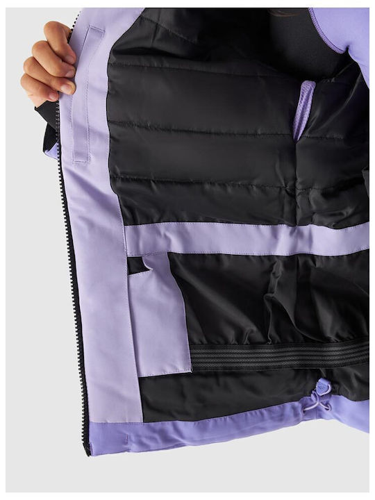 Kinder Freizeitjacke mit Kapuze Lila