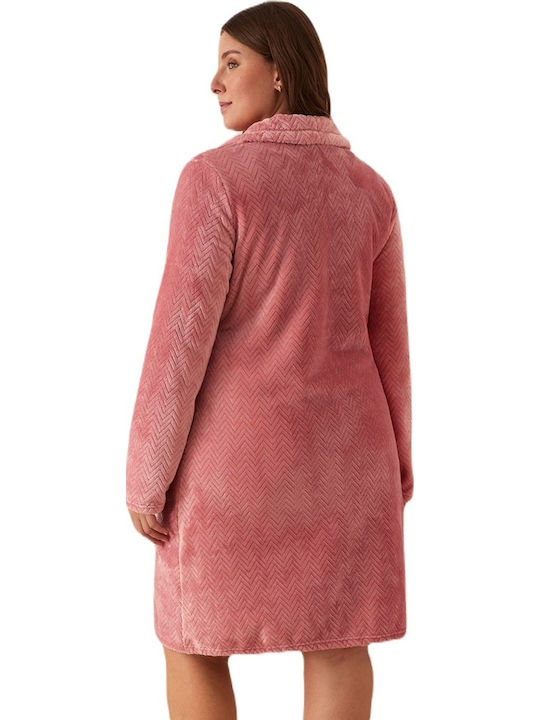 Promise Winter Women's Fleece Robe Pink