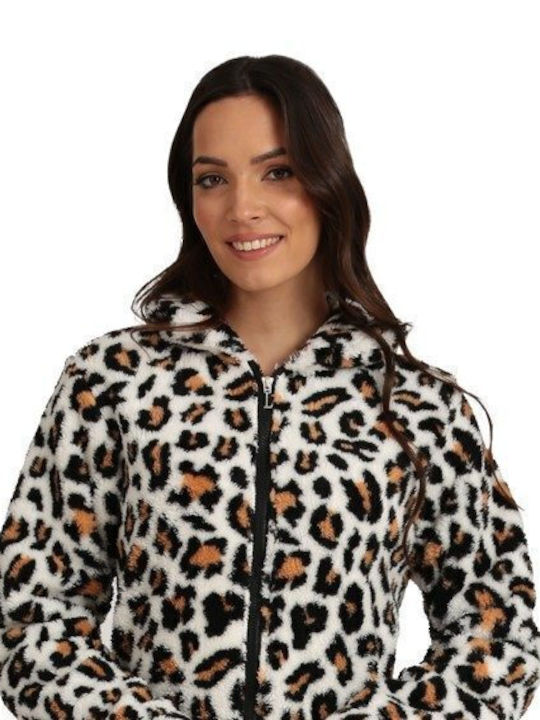 Lydia Creations Winter Women's Robe White Lydia Creations Winter Women's Robe White