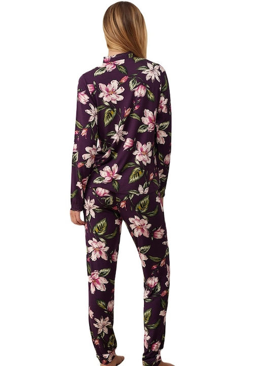 Promise Winter Women's Pyjama Set Purple