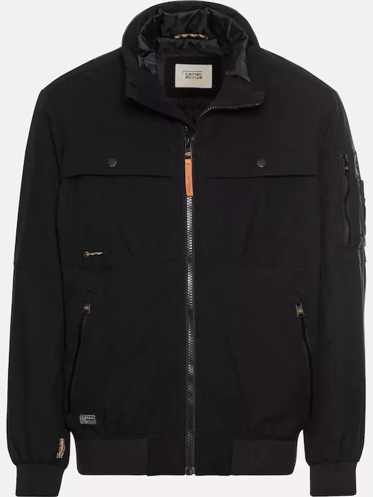 Χειμωνιάτικο Μπουφάν Softshell Αδιάβροχο και Αντιανεμικό Μαύρο
