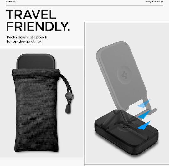 Spigen Βάση Κινητού Αυτοκινήτου με Αντιολισθητική Επιφάνεια Μαύρη