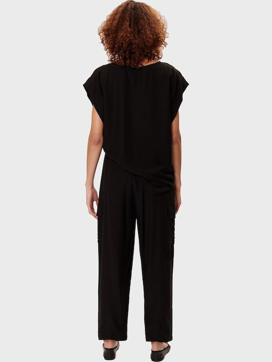 Women's Fabric Trousers Black