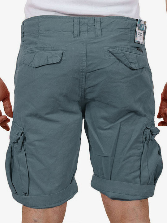 Funky Buddha Men's Shorts Cargo Stone Blue