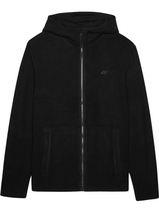 M290 Men's Fleece Jacket Hooded Black