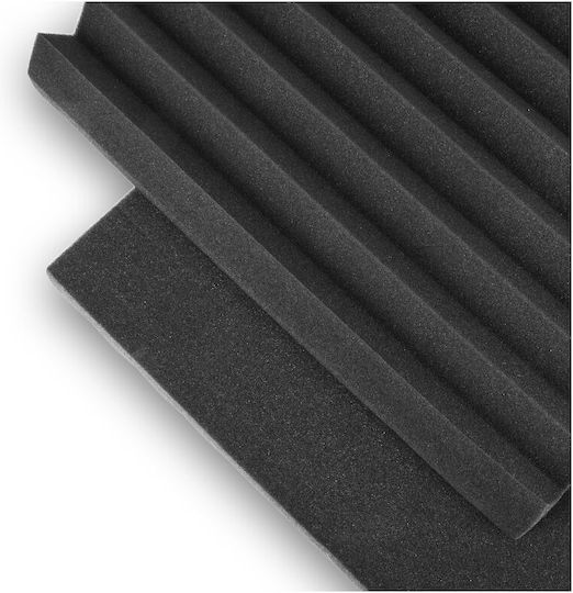 DNA Inc 12 Audio Treatment Panels (12 Pieces) Wedge Design 50cm x 50cm x 50mm Gray Color