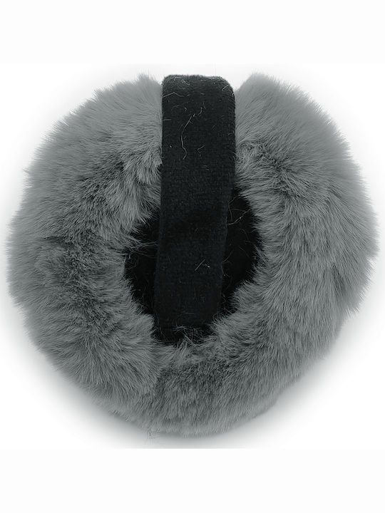 Earmuff Knitted in Gray color