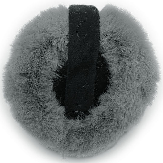 Γυναικείο Earmuff Πλεκτό σε Γκρι χρώμα