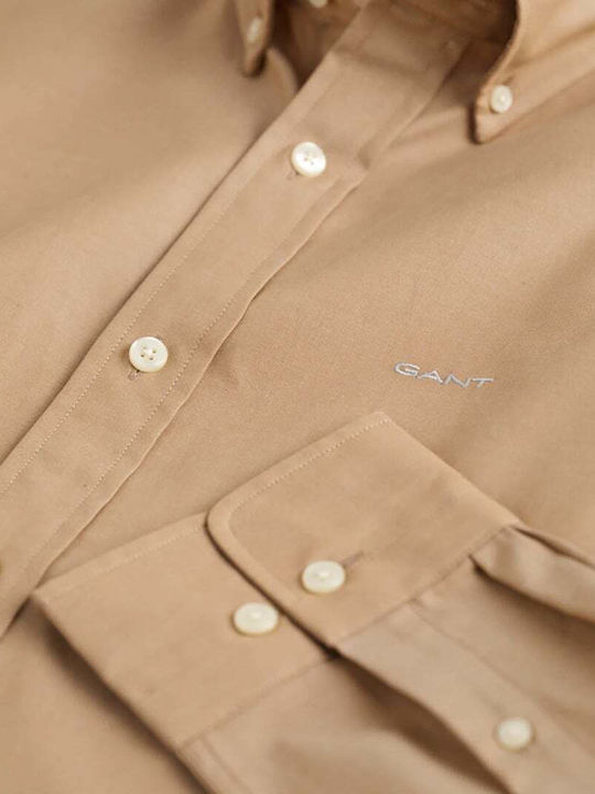 Gant Cotton Shirt Beige