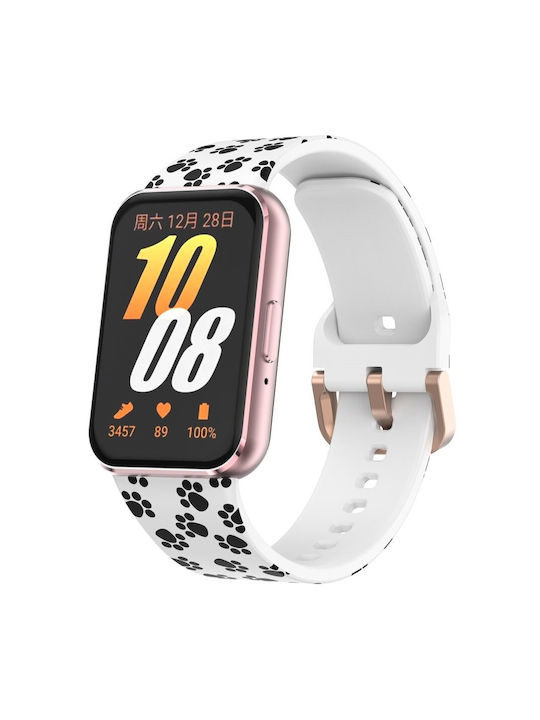 Curea Silicon Alb (Galaxy Fit3 - Potrivirea Galaxiei 3)