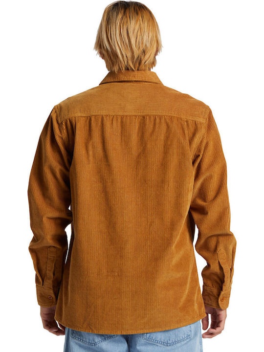Venture Дълъг Ръкав Рипсено Кадифе Overshirt Bone Кафяв