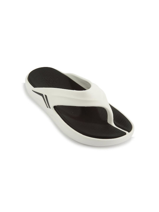 Fshoes Men's Flip Flops White