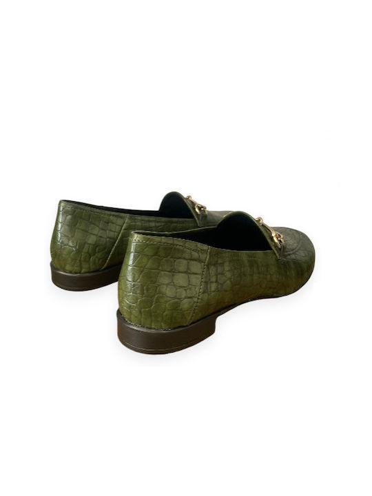 Women's Moccasins in Green Color