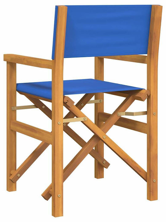 Καρέκλα Σκηνοθέτη Ξύλινη Μπλε 57x54.5x85εκ.