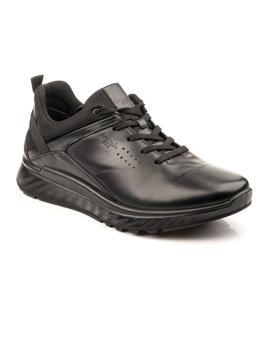 Boxer Men's Leather Casual Shoes Black