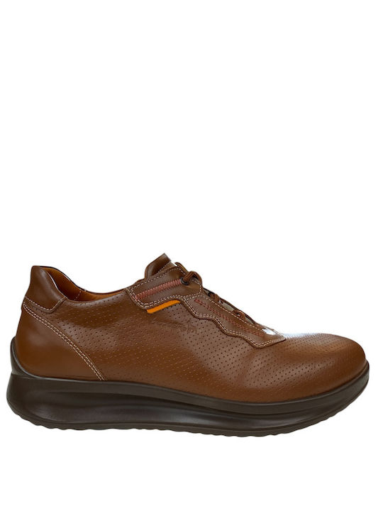 Boxer Men's Leather Casual Shoes Tabac Brown