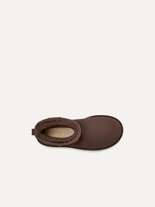 Classic Mini Platform Кожени Дамски ботуши Burnt Cedar