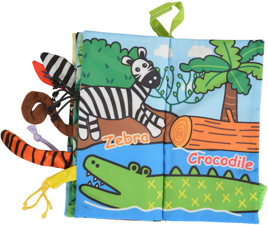 Jollybaby Βιβλίο Δραστηριοτήτων Jungly Tails από Ύφασμα για Νεογέννητα