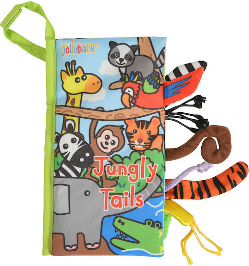 Jollybaby Βιβλίο Δραστηριοτήτων Jungly Tails από Ύφασμα για Νεογέννητα