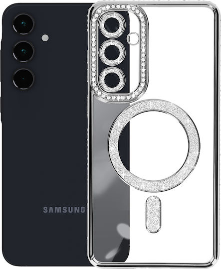 Avizar Diamond Case Samsung Galaxy A35 Magsafe Around Strass Black