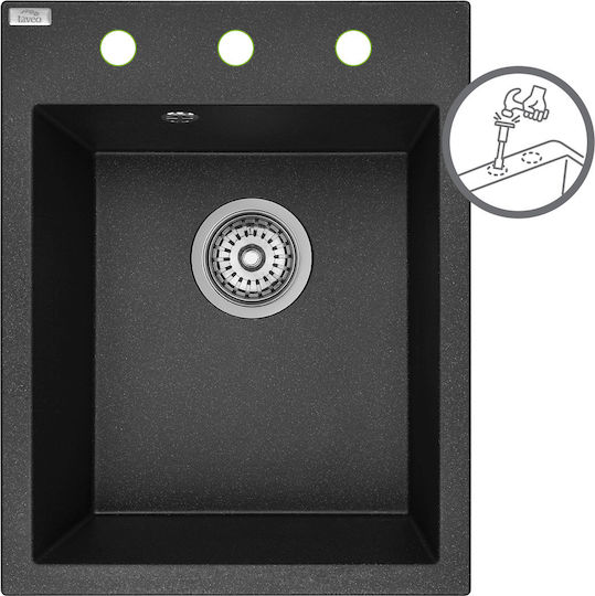Laveo SBO 710Y Ένθετος από Συνθετικό Γρανίτη Μ39xΠ50cm Μαύρος Laveo SBO 710Y Ένθετος από Συνθετικό Γρανίτη Μ39xΠ50cm Μαύρος