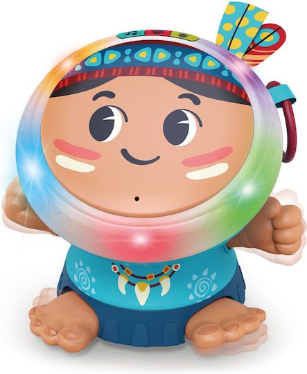 Hola Toys Musical Instrument Dancing Drum with Music and Light for 18++ Months