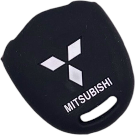 Car Key Cover Case made of with 2 Buttons for Mitsubishi in Red Color