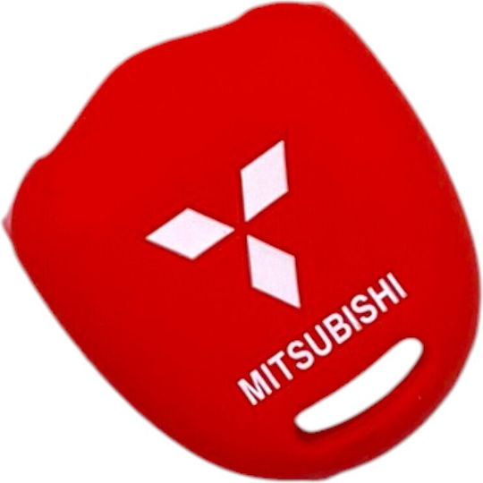 Car Key Cover Case made of with 2 Buttons for Mitsubishi in Black Color