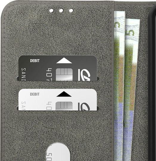 Avizar Case Honor 200 Smart Clapet Wallet Video Holder Grey