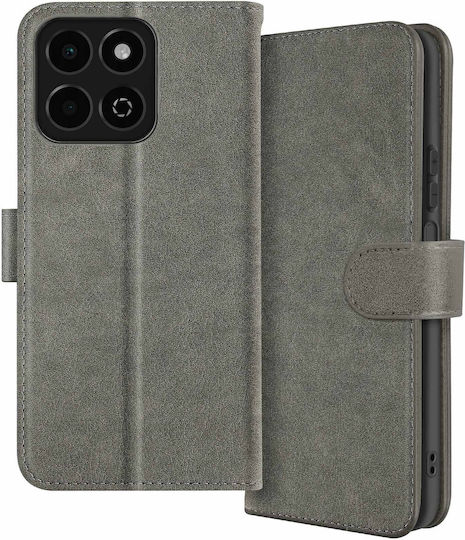Avizar Case Honor 200 Smart Clapet Wallet Video Holder Grey