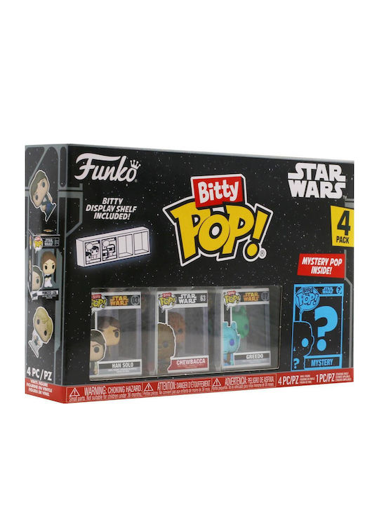 Funko Bitty Pop! Movies: Han Solo, Chewbacca, Greedo & Chase Chase 4τμχ Funko Bitty Pop! Movies: Han Solo, Chewbacca, Greedo & Chase Chase 4τμχ