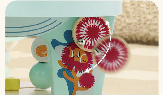 Classic World Λαβύρινθος Marine Life Beads από Ξύλο για 18+ Μηνών