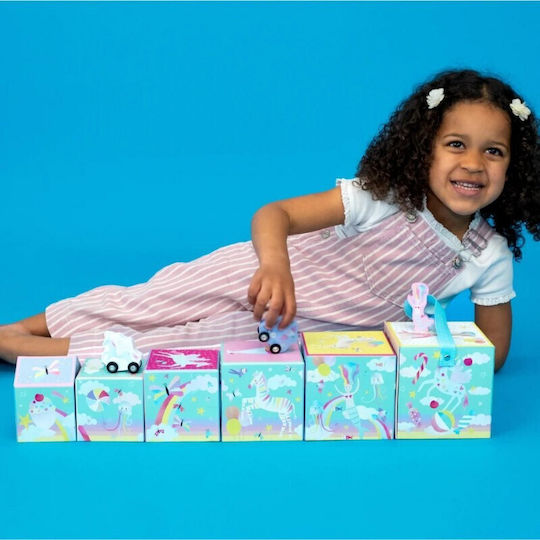 Floss & Rock Stacking Toy made of Wood for 24++ Months