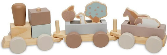 Jollein Vehicle Train Farm made of Wood for 12++ Months
