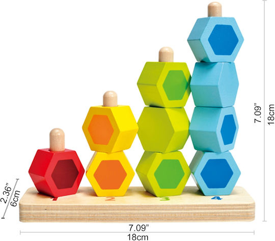 Hape Stacking Toy Towers made of Wood for 12++ Months