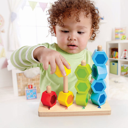 Hape Παιχνίδι Στοίβαξης Πύργοι από Ξύλο για 12+ Μηνών