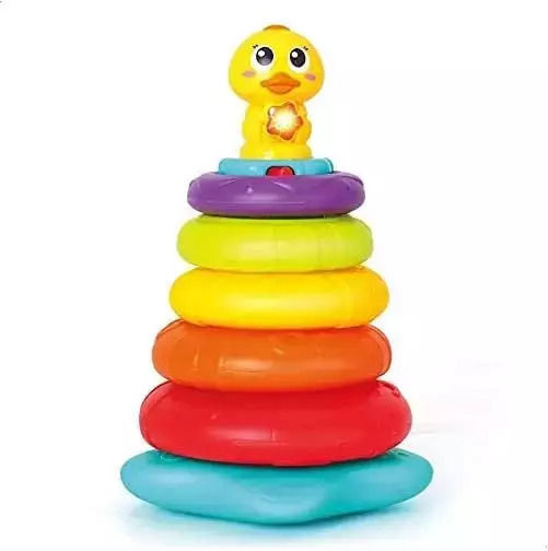 Hola Toys Παιχνίδι Πυραμίδα Παπάκι με Μουσική και Ήχους για 6+ Μηνών