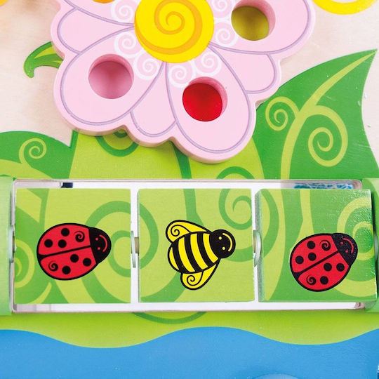 Big Jigs Activity Cube Wooden Activity Center With Flowers made of Wood for 6++ Months