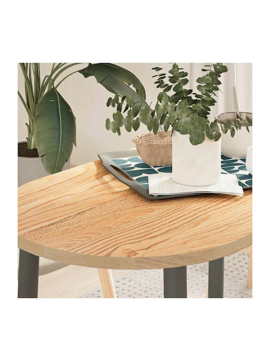 vidaXL Oval Tischoberfläche aus Massivholz Oaks 100x50x2cm 4009062 1Stück